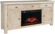 Jofran Inc. Sierrafina Almond 63" Media Console with Fireplace -0