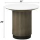 ACME Furniture Clayten White End Table with Light Oak Base-2