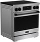 Thor Kitchen® Gordon Ramsay Collection 30" Stainless Steel Pro Style Induction Range with Tilt Panel Touch Control and Black Trim-2