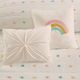 Olliix by Clean Urban Habitat Kids Callie Multi-Colored Twin Cotton Jacquard Pom Pom Coverlet Set-0