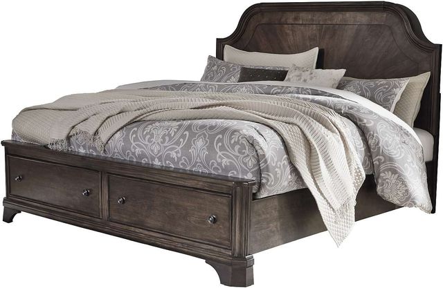 Signature Design by Ashley® Adinton Rustic Brown King Storage Panel Bed-0