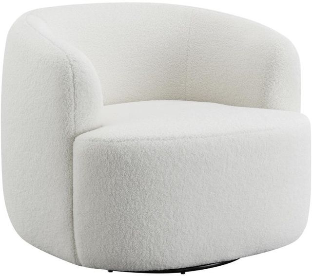 Coaster® Hudson Natural Upholstered Swivel Chair