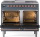 Ilve® Nostalgie II Series 40" Blue Grey Pro Style Dual Fuel Range-1