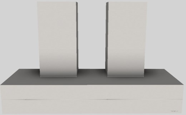Vent-A-Hood® 54" Stainless Steel Contemporary Wall Mounted Range Hood-0