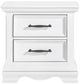Homelegance® York White Nightstand-2
