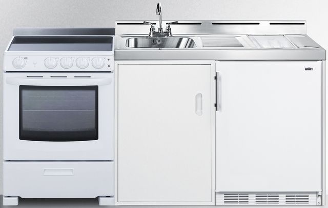 Summit® 72" White All-In-One Kitchenette-2