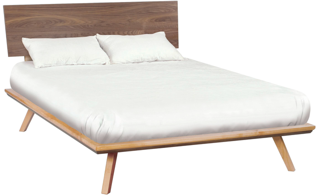 Whittier Wood® Furniture Addison Black Walnut Queen Adjustable Headboard Platform Bed-0