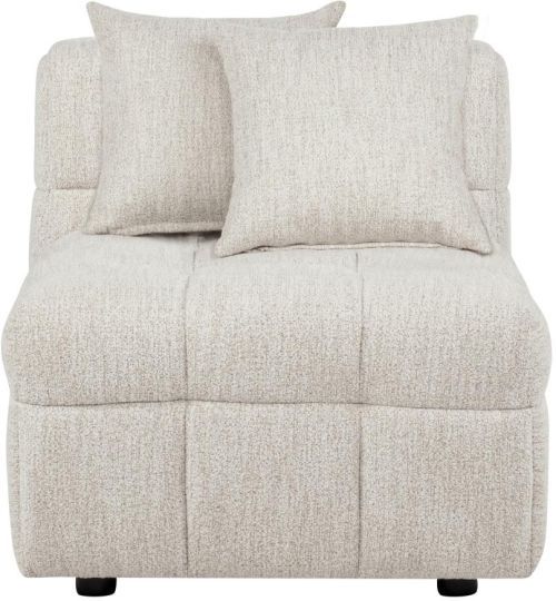 Coaster® Amara Chenille Ivory Upholstered Armless Chair-3