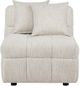 Coaster® Amara Chenille Ivory Upholstered Armless Chair-3
