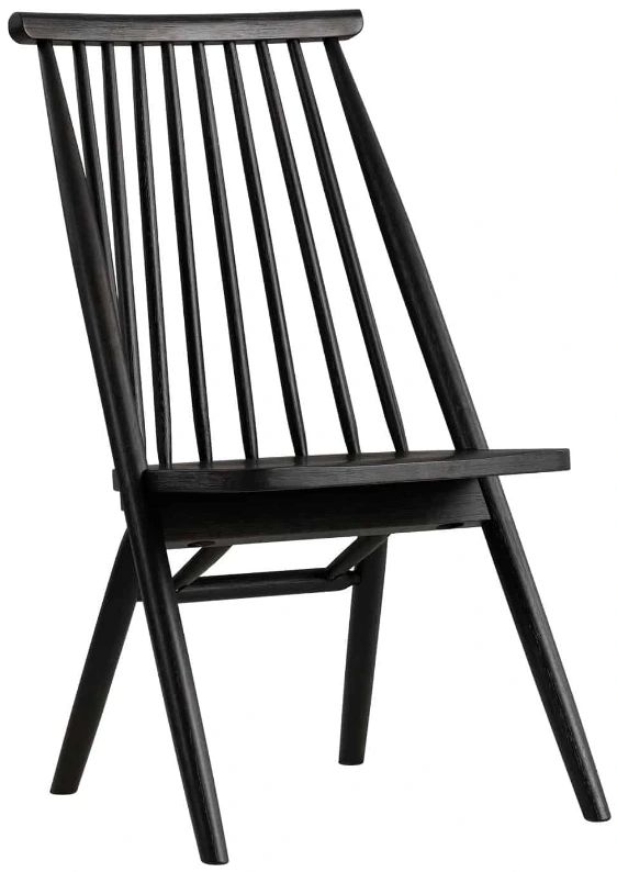 Intercon Arcadia Black Rake Back Windsor Chair-0
