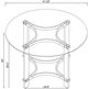 Coaster® Keeling Glass Top Round Dining Table with Acrylic Base-4