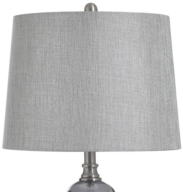 Stylecraft Brushed Nickel and Silver Glass Table Lamp-4