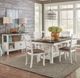 Liberty Furniture Brook Bay 5-Piece Carbon Gray/Textured White Trestle Table Set-1