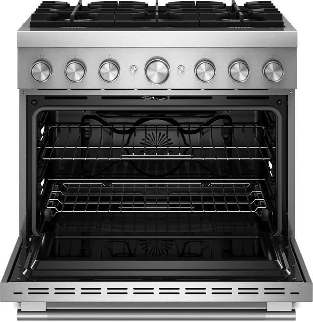 KitchenAid® 36" Stainless Steel 6 Burner Pro Style Dual Fuel Range with No Preheat Air Fry Mode -1