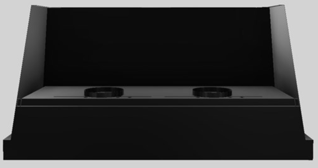 Vent-A-Hood® Designer Series 60" Black Wall Mounted Range Hood-2