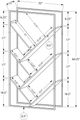 Monarch Specialties Inc. Dark Taupe Metal Bookcase-4