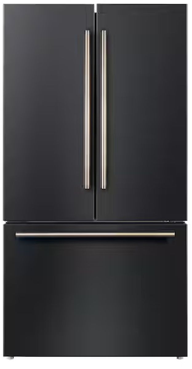 FORNO® Rivello 36 in. 17.5 Cu. Ft. Black French Door Refrigerator-0