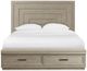 Riverside Furniture Cascade Dovetail Queen Upholstered Storage Panel Bed-0
