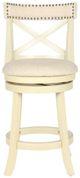 New Classic® Home Furnishings York White Swivel Counter Stool-2