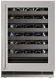 U-Line®  Home Collection 24" 5.1 Cu. Ft. Stainless Steel Wine Refrigerator with Glass Door-1