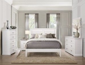 Mazin Furniture Seabright White Twin Bed-3