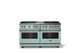 Viking® 5 Series 60" Splash Pro Style Dual Fuel (LP) Range with Brushed Brass Trim-3