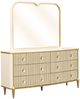 Michael Amini® Scotts Square Light Champagne Dresser with Mirror-0
