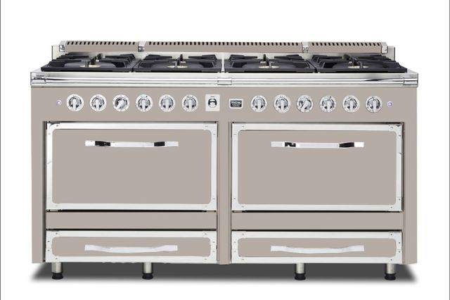 Viking® Tuscany 66" Pacific Grey Dual Fuel Pro-Style Dual Fuel Natural Gas Range-0