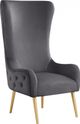 Meridian Furniture Alexander Grey Velvet Accent Chair-0