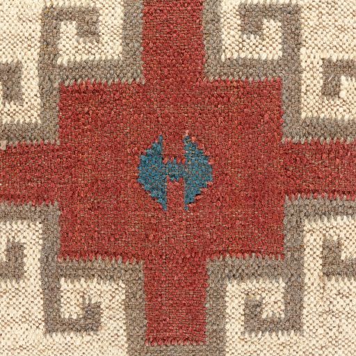 Surya Gada Rust 18"x18" Toss Pillow with Polyester Insert-2