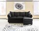 Signature Design by Ashley® Darcy Black Chaise Sofa-1