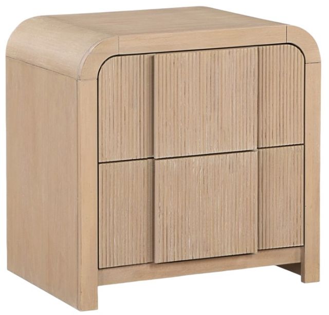 Meridian Furniture Fluted Natural Nightstand-0