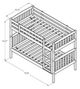 Kodiak Furniture Claire Rustic Walnut Twin Bunk Bed with Tray-4