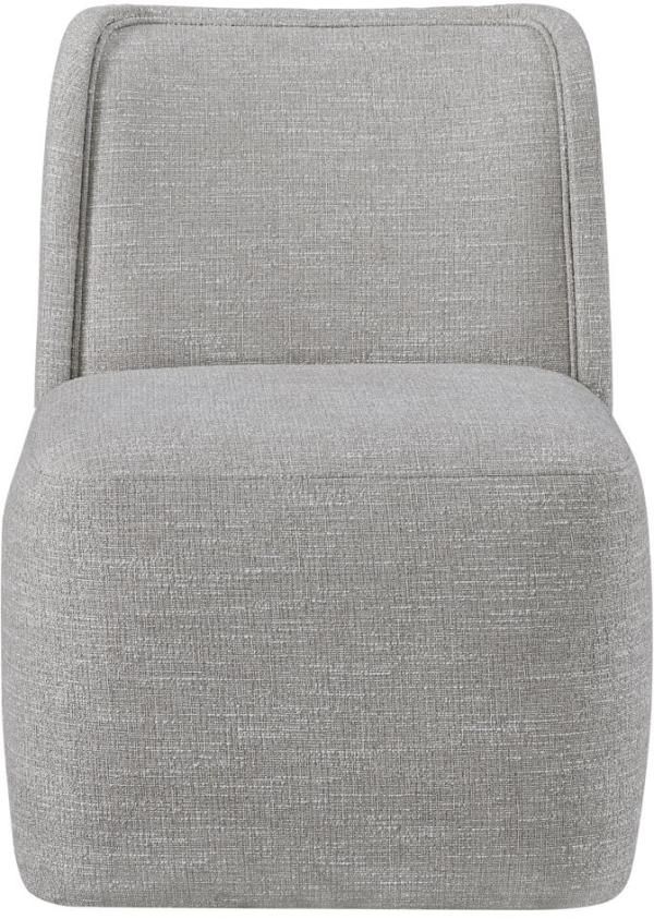 Bernards Pagosa Gray Upholstered Dining Chair-2