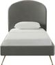 TOV Furniture Vivi Grey Velvet Twin Bed-2