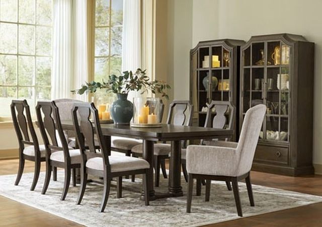 Signature Design by Ashley® Bannette Dark Brown Display Cabinet-2