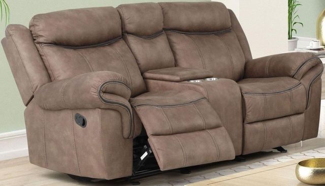 New Classic® Home Furnishings Harley Light Brown Sofa and Loveseat Set-1