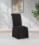 Coaster® Shawna 2-Piece Black Upholstered Skirted Side Chair Set-1
