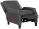 Powell® Portico Gray Manual Recliner-1