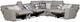 Catnapper® Rockport 6-Piece Gray Power Reclining Curved Sectional with Console-2