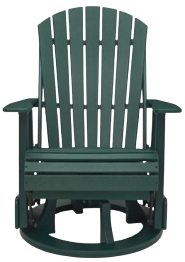 Signature Design by Ashley® Hyland Wave Green Stainless Steel Outdoor Swivel Glider Chair-1