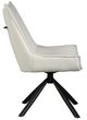 Nest Home Collections Ari Ascot Ivory/Black Swivel Chair-4