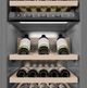 ZLINE Autograph Edition 18 in. 9 Cu. Ft. Panel Ready Left Hinge Triple Zone Column Wine Cooler with Champagne Bronze Accents-4
