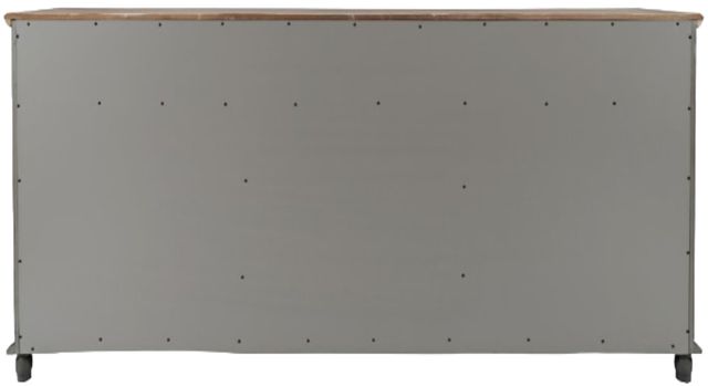 Jofran Inc. Aurora Hills Bisque/Brushed Gray 6-Door Accent Chest-3