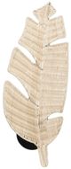 Crestview Collection Yardley White Wicker Leaf Wall Sconce-0