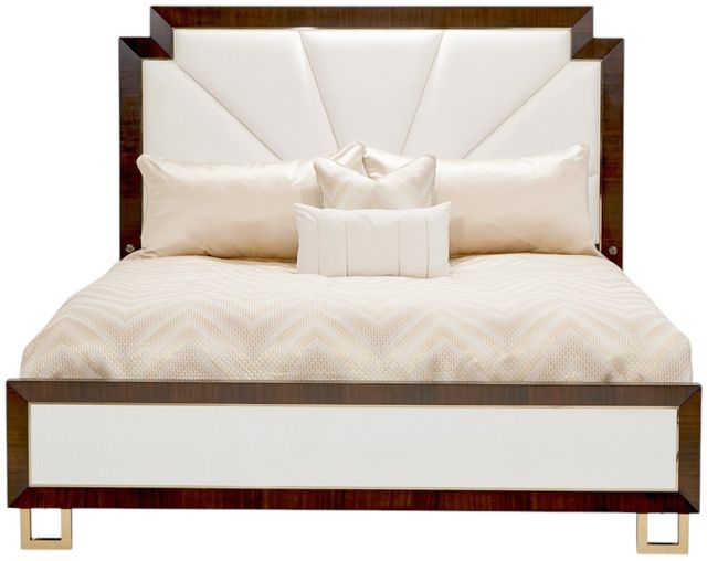 Michael Amini® Belmont Place Espresso California King Upholstered Panel Bed-2