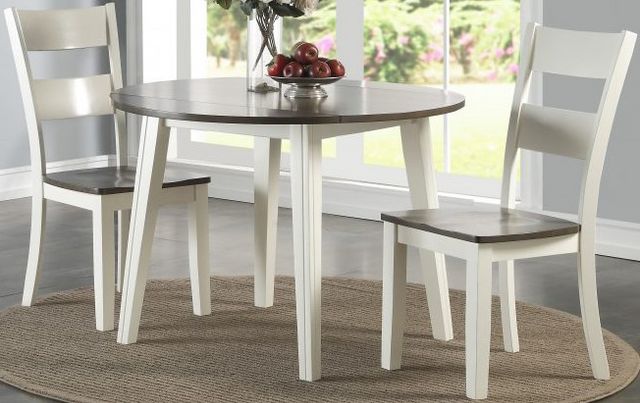 American Wholesale Furniture 3-Piece Grey/White Dining Set-0