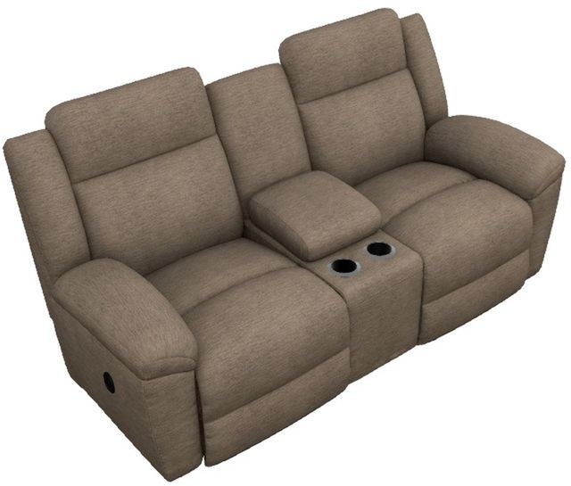 La-Z-Boy® Joel Brownstone Manual Reclining Loveseat with Console-1