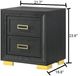 Crown Mark Pepe Dark Gray Nightstand-2
