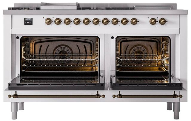 Ilve® Nostalgie II Series 60" Custom RAL Color Pro Style Dual Fuel Range-1